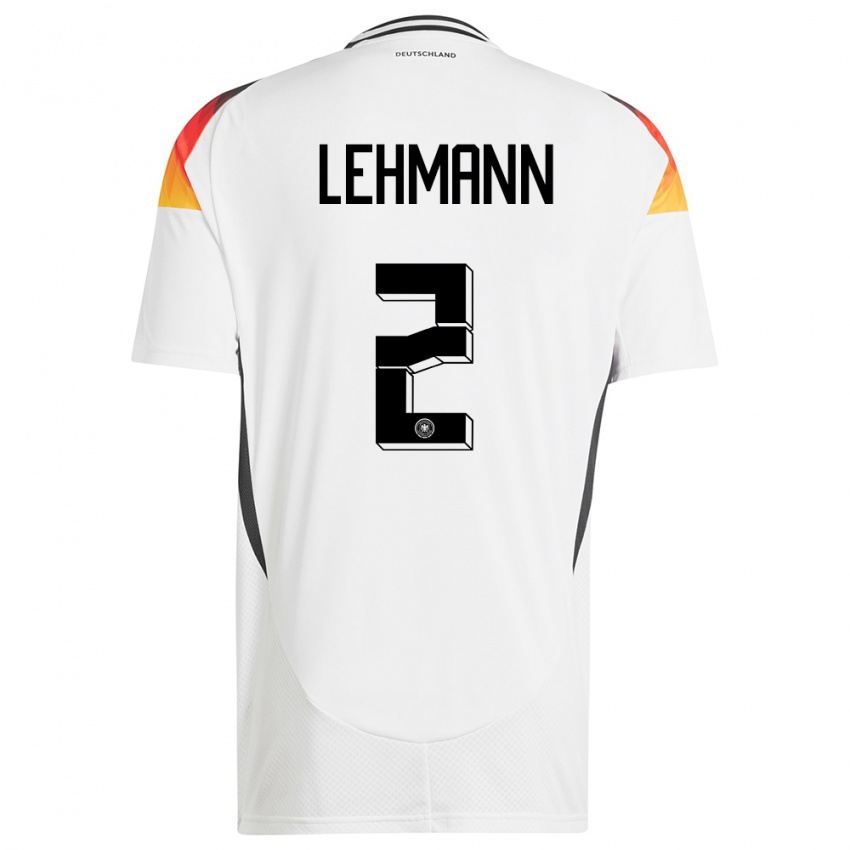 Damen Deutschland Paul Lehmann #2 Weiß Heimtrikot Trikot 24-26 T-Shirt Österreich