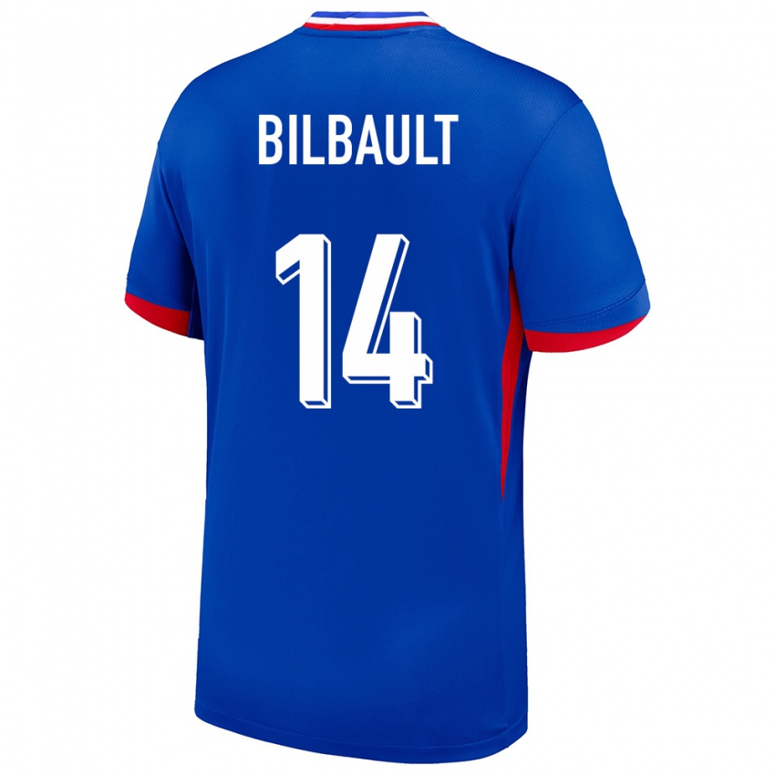 Damen Frankreich Charlotte Bilbault #14 Blau Heimtrikot Trikot 24-26 T-Shirt Österreich