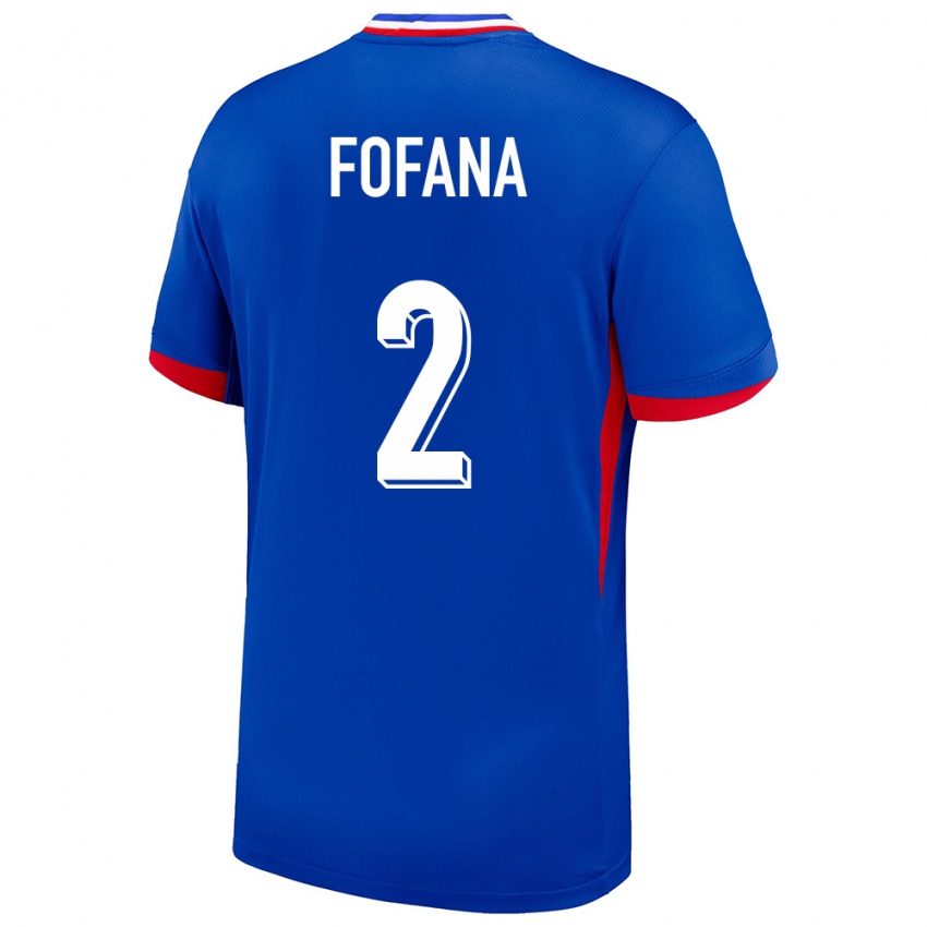 Damen Frankreich Wesley Fofana #2 Blau Heimtrikot Trikot 24-26 T-Shirt Österreich