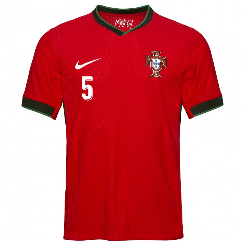 Damen Portugal Leandro Martins #5 Rot Heimtrikot Trikot 24-26 T-Shirt Österreich