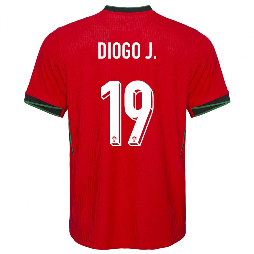 Damen Portugal Diogo Jota #19 Rot Heimtrikot Trikot 24-26 T-Shirt Österreich
