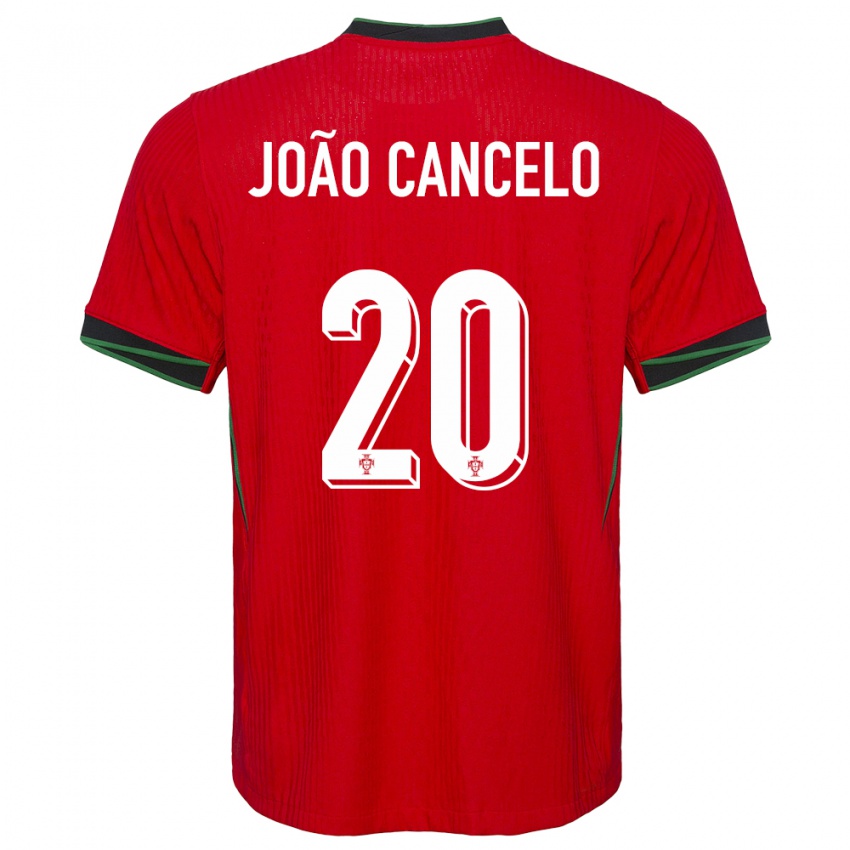 Damen Portugal Joao Cancelo #20 Rot Heimtrikot Trikot 24-26 T-Shirt Österreich