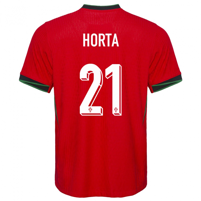 Damen Portugal Ricardo Horta #21 Rot Heimtrikot Trikot 24-26 T-Shirt Österreich
