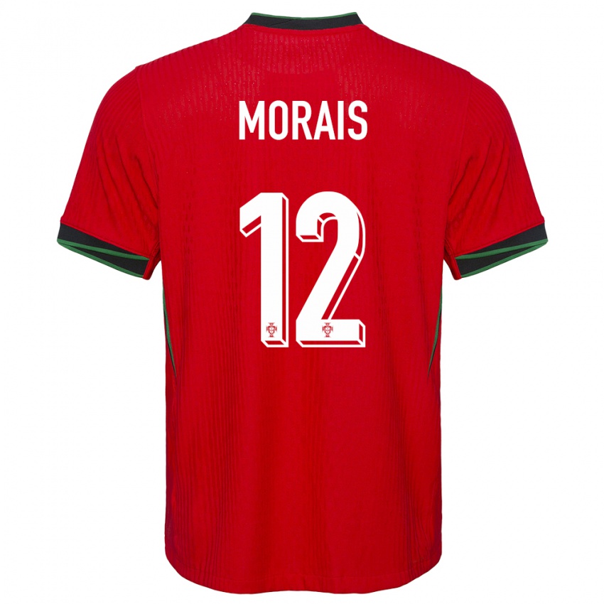 Damen Portugal Patricia Morais #12 Rot Heimtrikot Trikot 24-26 T-Shirt Österreich