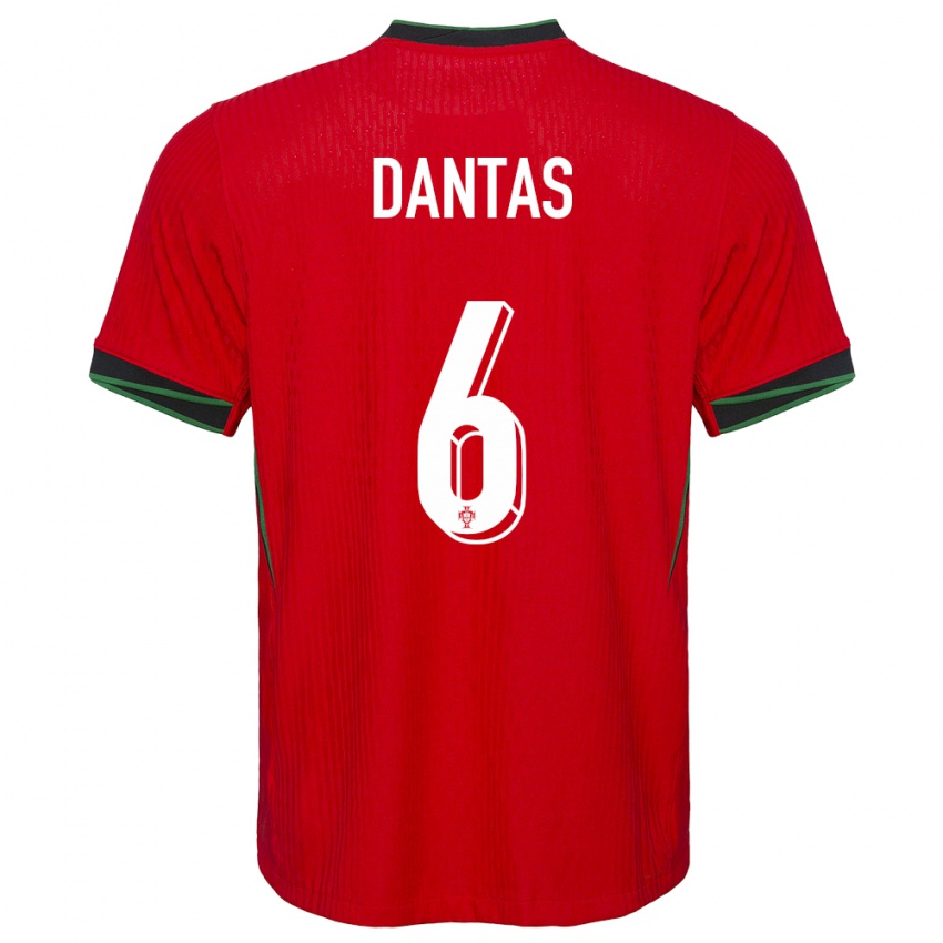 Damen Portugal Tiago Dantas #6 Rot Heimtrikot Trikot 24-26 T-Shirt Österreich