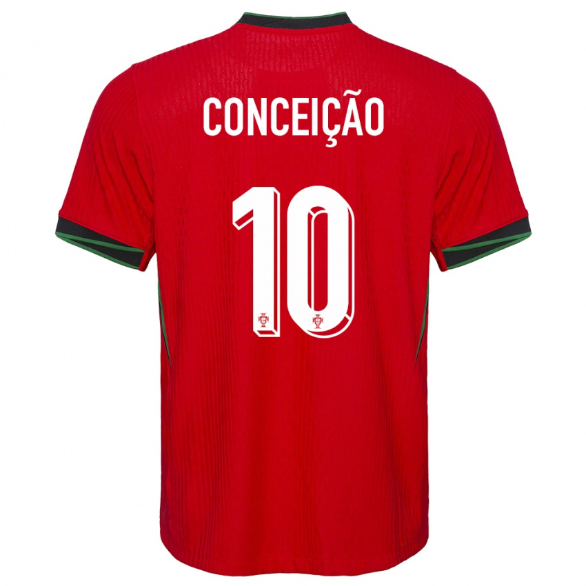 Damen Portugal Francisco Conceicao #10 Rot Heimtrikot Trikot 24-26 T-Shirt Österreich