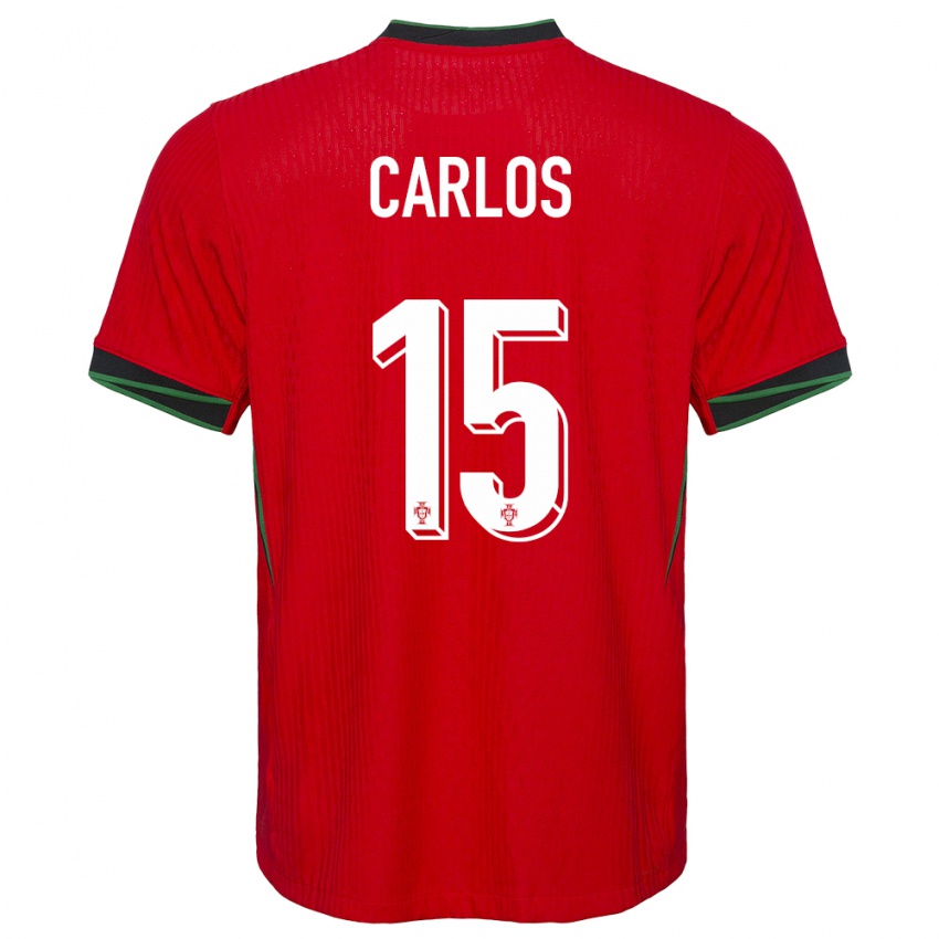 Damen Portugal Ze Carlos #15 Rot Heimtrikot Trikot 24-26 T-Shirt Österreich