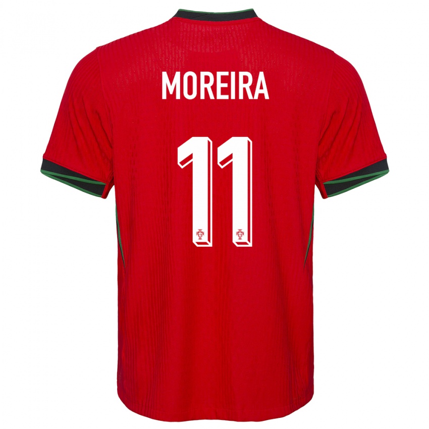 Damen Portugal Diego Moreira #11 Rot Heimtrikot Trikot 24-26 T-Shirt Österreich