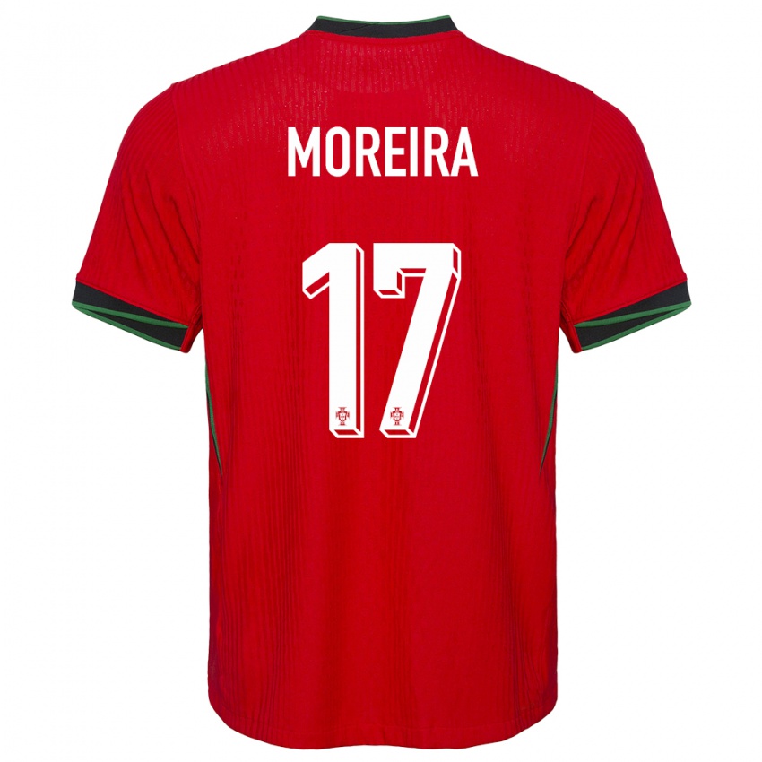 Damen Portugal Afonso Moreira #17 Rot Heimtrikot Trikot 24-26 T-Shirt Österreich