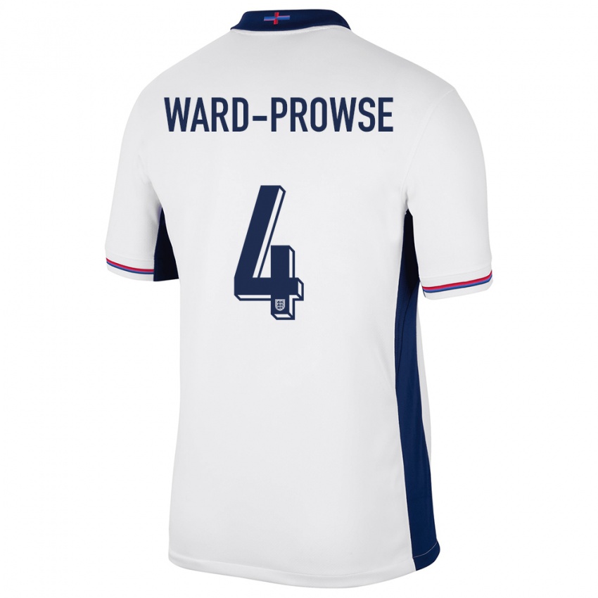 Damen England James Ward-Prowse #4 Weiß Heimtrikot Trikot 24-26 T-Shirt Österreich