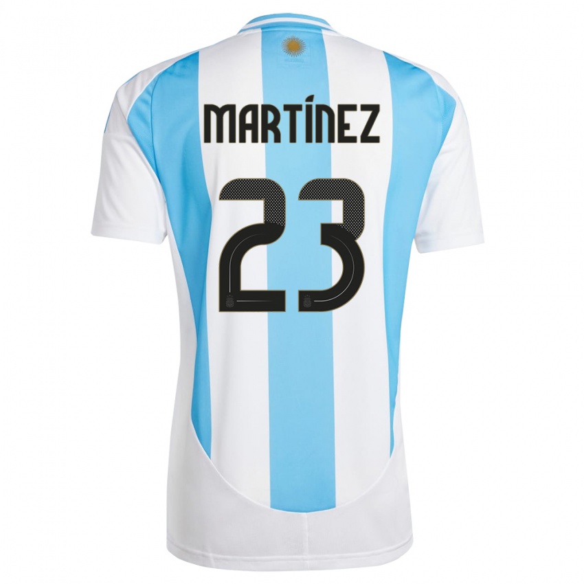 Damen Argentinien Emiliano Martinez #23 Weiß Blau Heimtrikot Trikot 24-26 T-Shirt Österreich