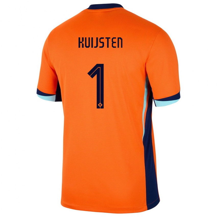 Damen Niederlande Tristan Kuijsten #1 Orange Heimtrikot Trikot 24-26 T-Shirt Österreich