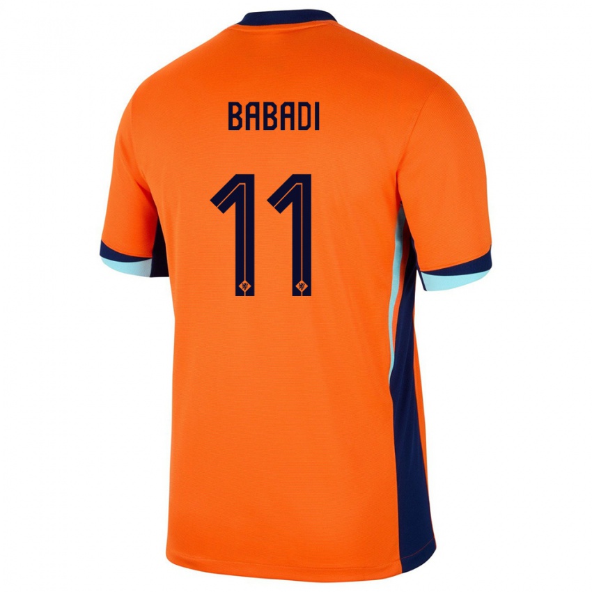 Damen Niederlande Isaac Babadi #11 Orange Heimtrikot Trikot 24-26 T-Shirt Österreich