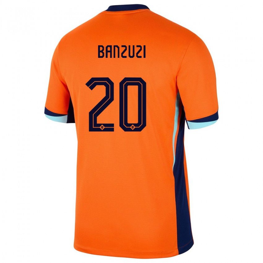 Damen Niederlande Ezechiel Banzuzi #20 Orange Heimtrikot Trikot 24-26 T-Shirt Österreich