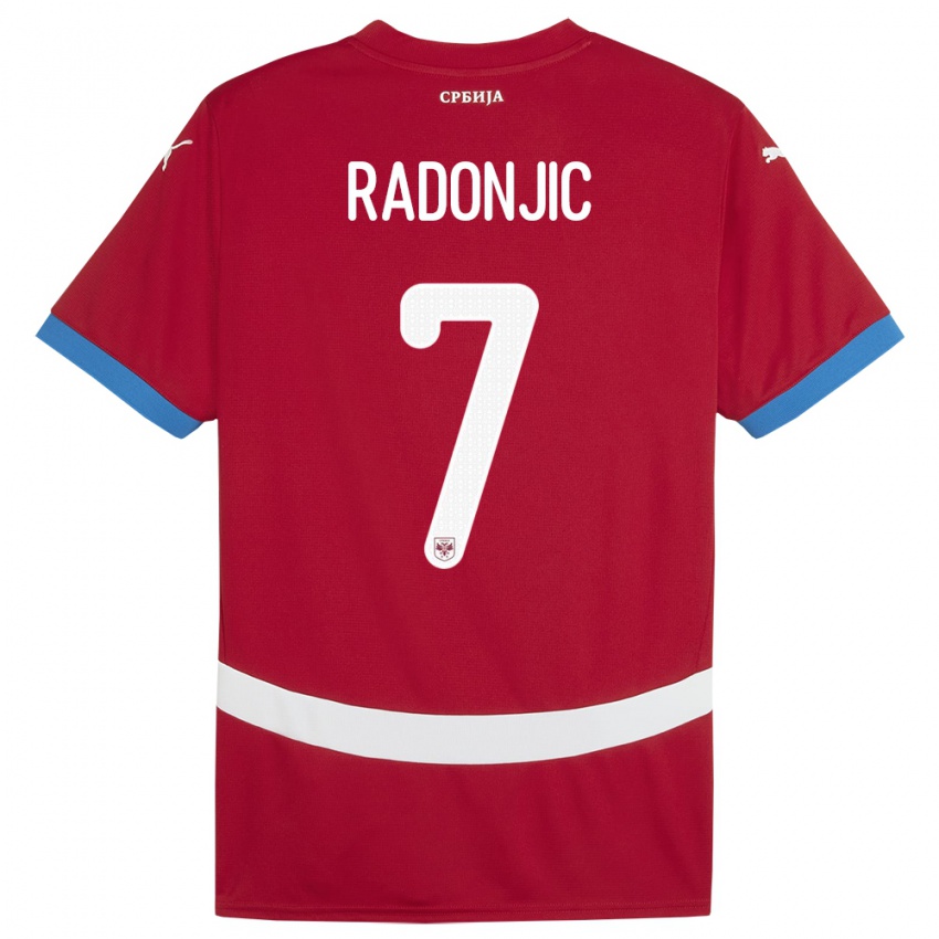 Damen Serbien Nemanja Radonjic #7 Rot Heimtrikot Trikot 24-26 T-Shirt Österreich
