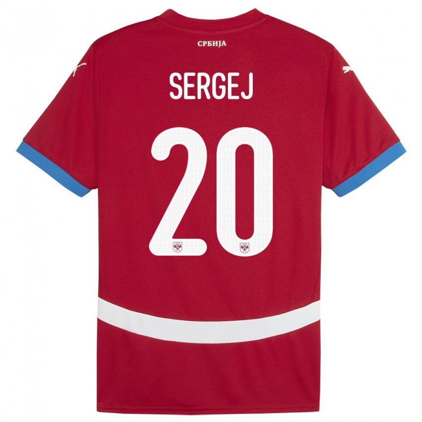 Damen Serbien Sergej Milinkovic-Savic #20 Rot Heimtrikot Trikot 24-26 T-Shirt Österreich