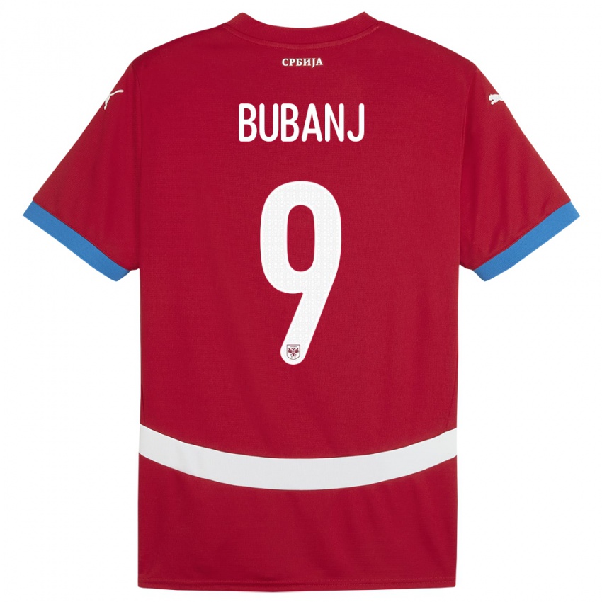 Damen Serbien Mateja Bubanj #9 Rot Heimtrikot Trikot 24-26 T-Shirt Österreich