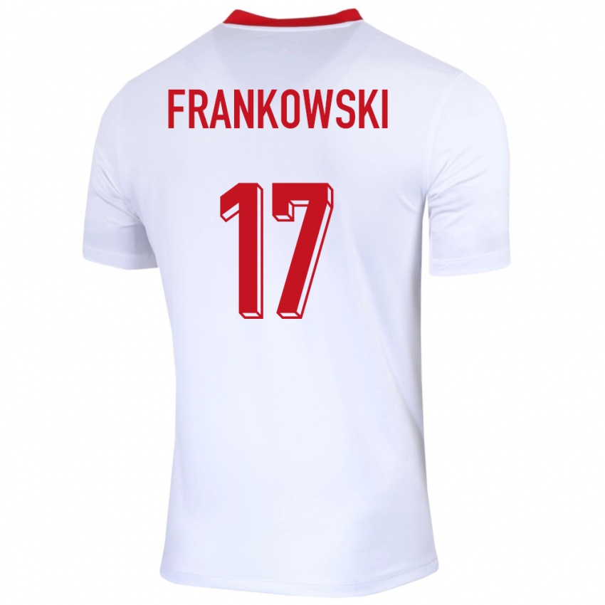Damen Polen Przemyslaw Frankowski #17 Weiß Heimtrikot Trikot 24-26 T-Shirt Österreich