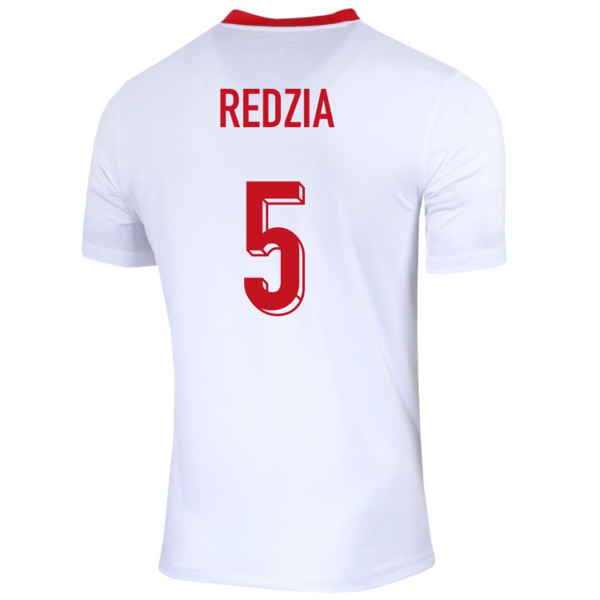 Damen Polen Anna Redzia #5 Weiß Heimtrikot Trikot 24-26 T-Shirt Österreich