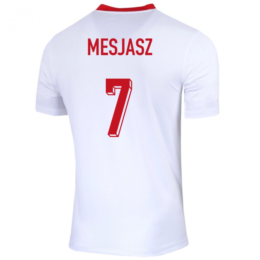 Damen Polen Malgorzata Mesjasz #7 Weiß Heimtrikot Trikot 24-26 T-Shirt Österreich