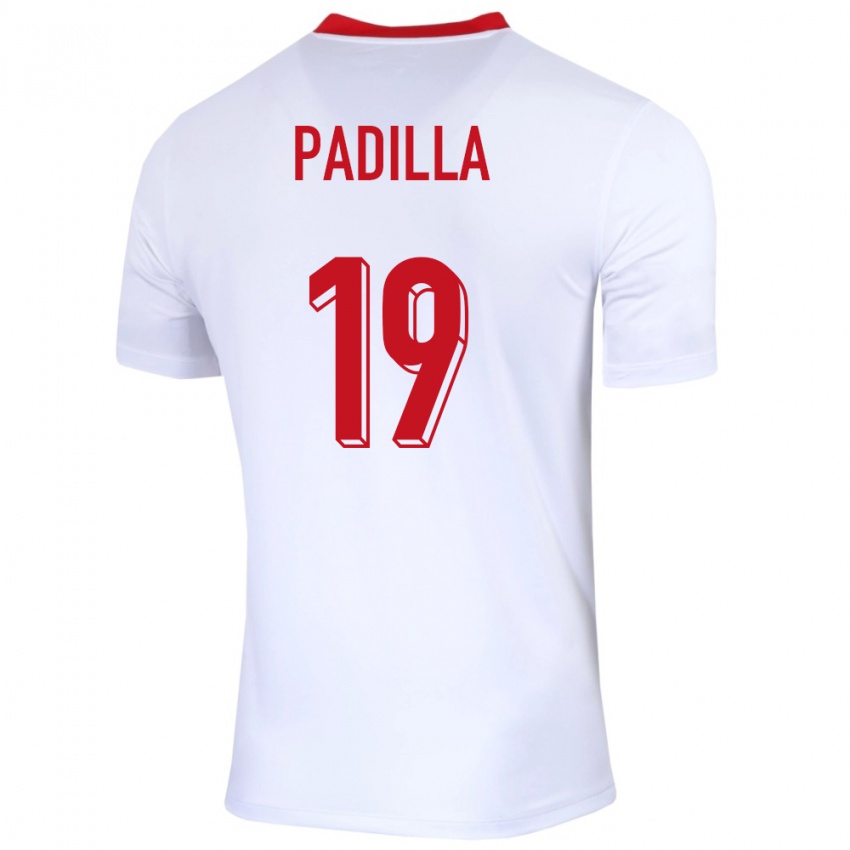Damen Polen Natalia Padilla #19 Weiß Heimtrikot Trikot 24-26 T-Shirt Österreich