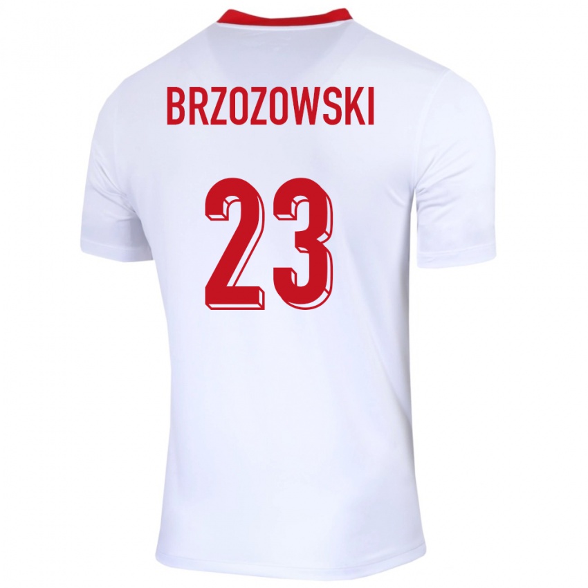 Damen Polen Milosz Brzozowski #23 Weiß Heimtrikot Trikot 24-26 T-Shirt Österreich
