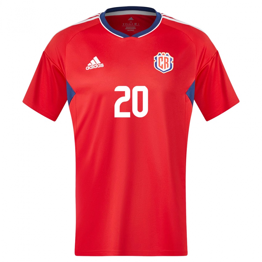 Damen Costa Rica Fabiola Villalobos #20 Rot Heimtrikot Trikot 24-26 T-Shirt Österreich