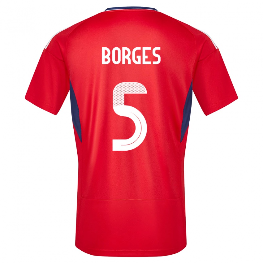 Damen Costa Rica Celso Borges #5 Rot Heimtrikot Trikot 24-26 T-Shirt Österreich