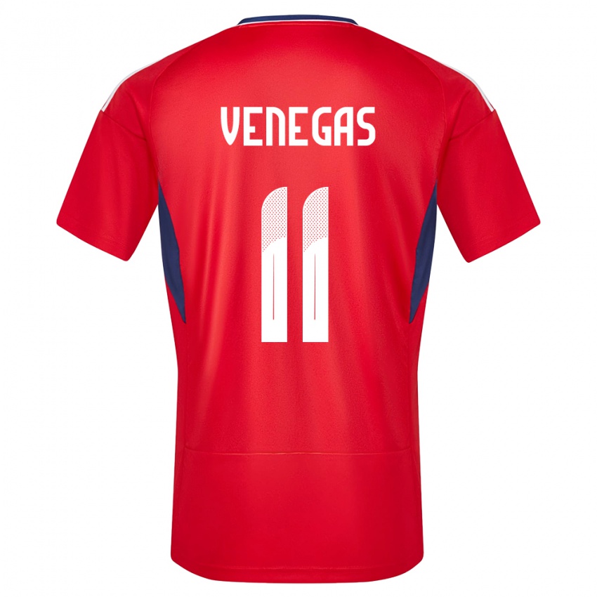 Damen Costa Rica Johan Venegas #11 Rot Heimtrikot Trikot 24-26 T-Shirt Österreich
