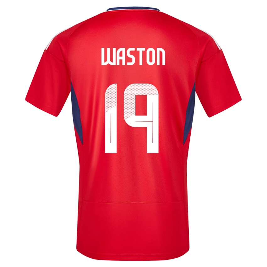 Damen Costa Rica Kendall Waston #19 Rot Heimtrikot Trikot 24-26 T-Shirt Österreich