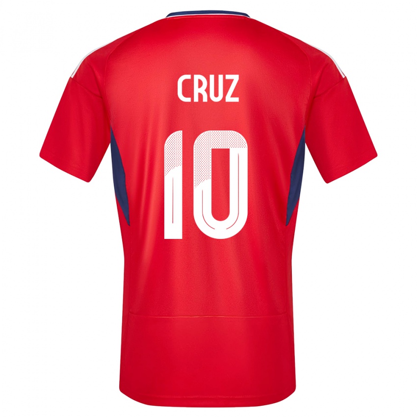Damen Costa Rica Shirley Cruz #10 Rot Heimtrikot Trikot 24-26 T-Shirt Österreich
