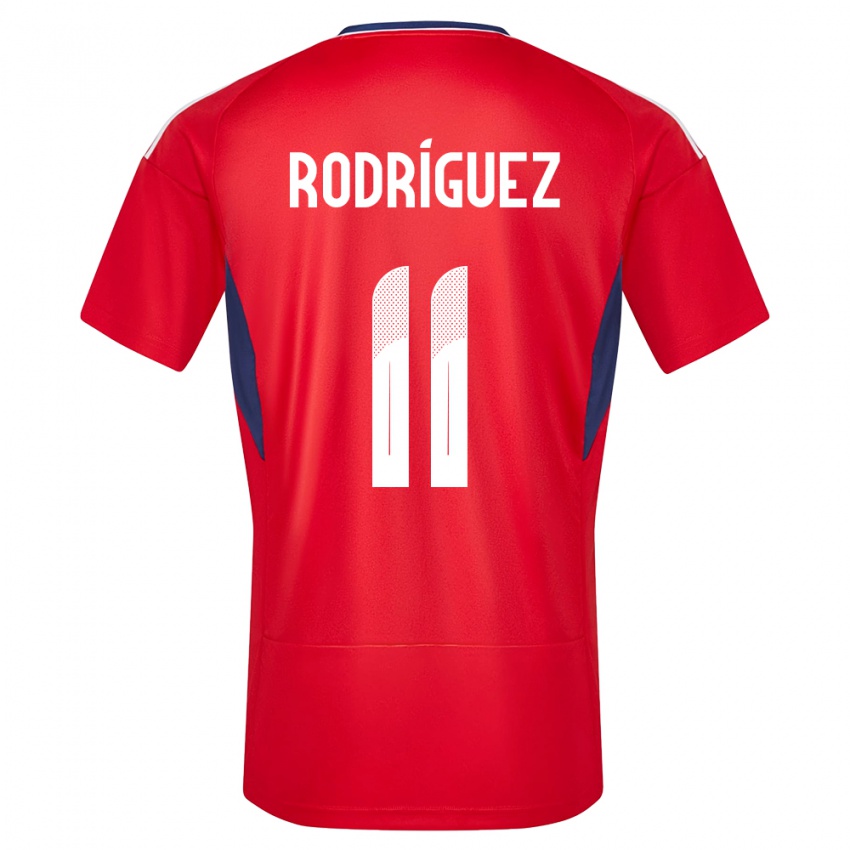 Damen Costa Rica Raquel Rodriguez #11 Rot Heimtrikot Trikot 24-26 T-Shirt Österreich