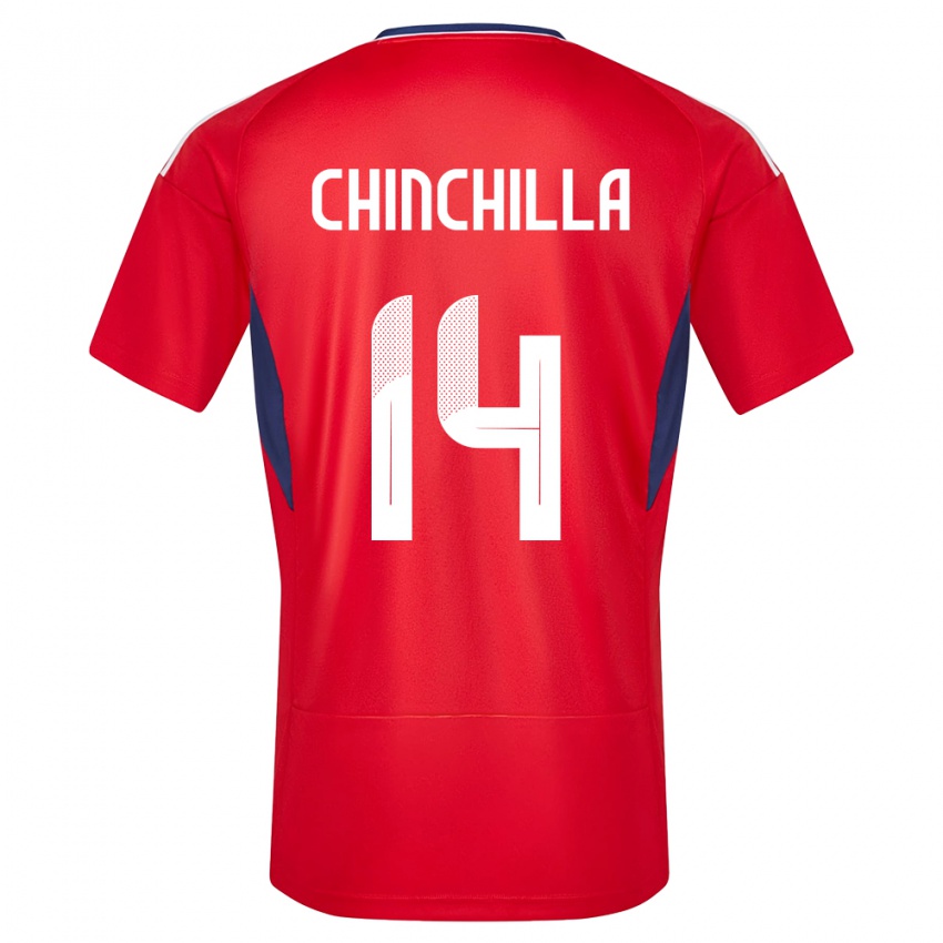 Damen Costa Rica Priscila Chinchilla #14 Rot Heimtrikot Trikot 24-26 T-Shirt Österreich