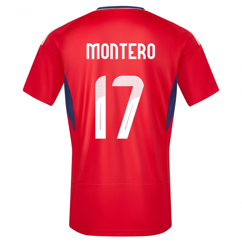 Damen Costa Rica Michelle Montero #17 Rot Heimtrikot Trikot 24-26 T-Shirt Österreich