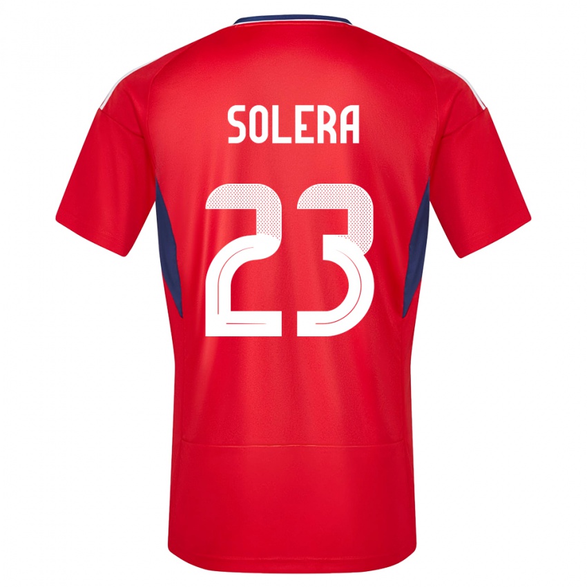 Damen Costa Rica Daniela Solera #23 Rot Heimtrikot Trikot 24-26 T-Shirt Österreich