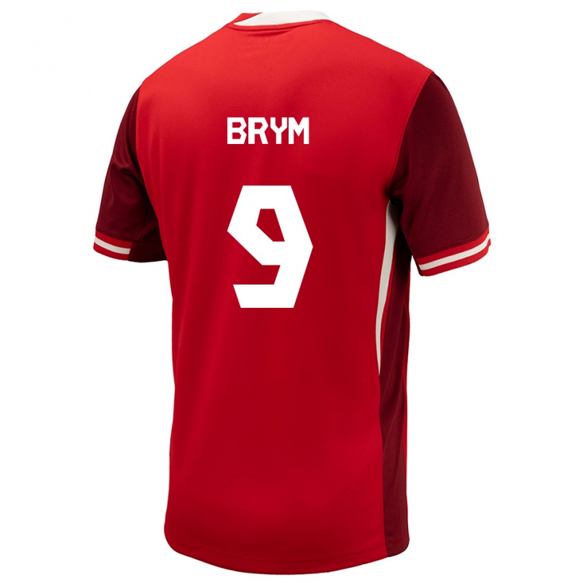 Damen Kanada Charles Andreas Brym #9 Rot Heimtrikot Trikot 24-26 T-Shirt Österreich