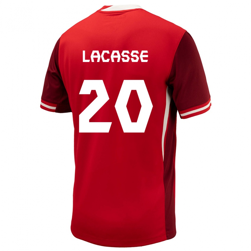 Damen Kanada Cloe Lacasse #20 Rot Heimtrikot Trikot 24-26 T-Shirt Österreich