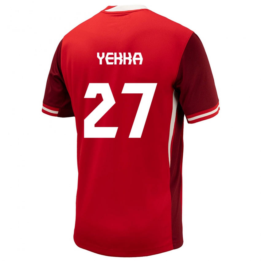 Damen Kanada Sura Yekka #27 Rot Heimtrikot Trikot 24-26 T-Shirt Österreich