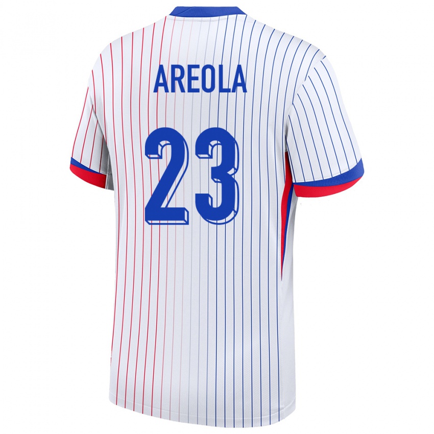 Damen Frankreich Alphonse Areola #23 Weiß Auswärtstrikot Trikot 24-26 T-Shirt Österreich