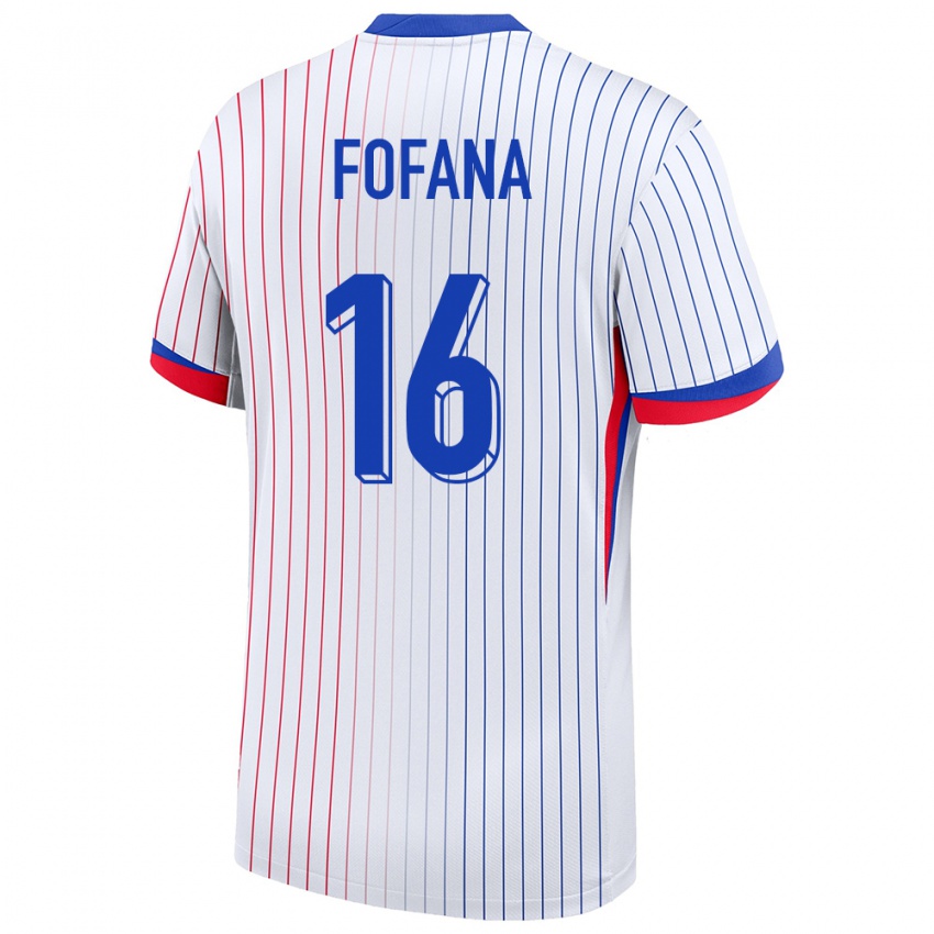 Damen Frankreich Yahia Fofana #16 Weiß Auswärtstrikot Trikot 24-26 T-Shirt Österreich