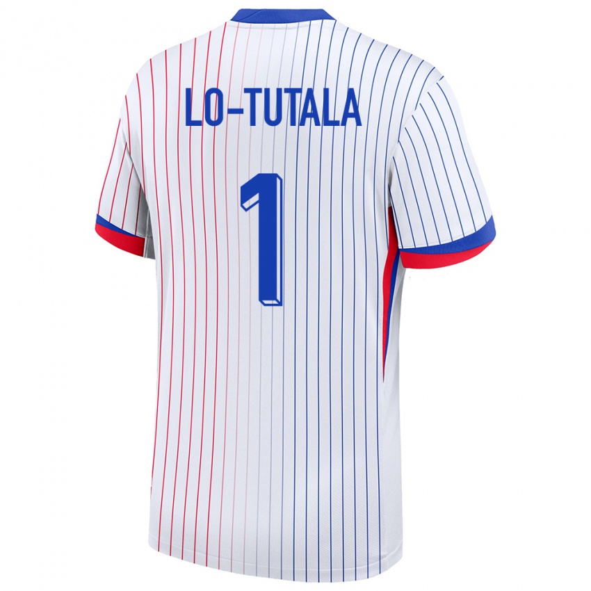 Damen Frankreich Thimothee Lo Tutala #1 Weiß Auswärtstrikot Trikot 24-26 T-Shirt Österreich