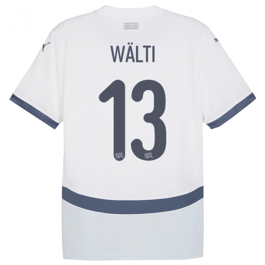 Damen Schweiz Lia Walti #13 Weiß Auswärtstrikot Trikot 24-26 T-Shirt Österreich