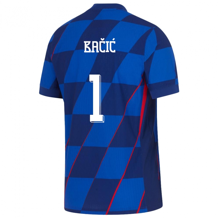 Damen Kroatien Doris Bacic #1 Blau Auswärtstrikot Trikot 24-26 T-Shirt Österreich
