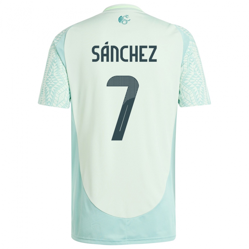 Damen Mexiko Maria Sanchez #7 Leinengrün Auswärtstrikot Trikot 24-26 T-Shirt Österreich