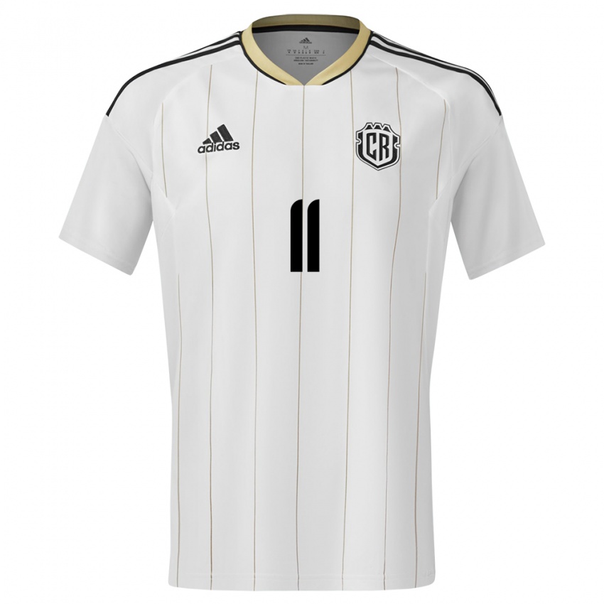 Damen Costa Rica Josimar Alcocer #11 Weiß Auswärtstrikot Trikot 24-26 T-Shirt Österreich