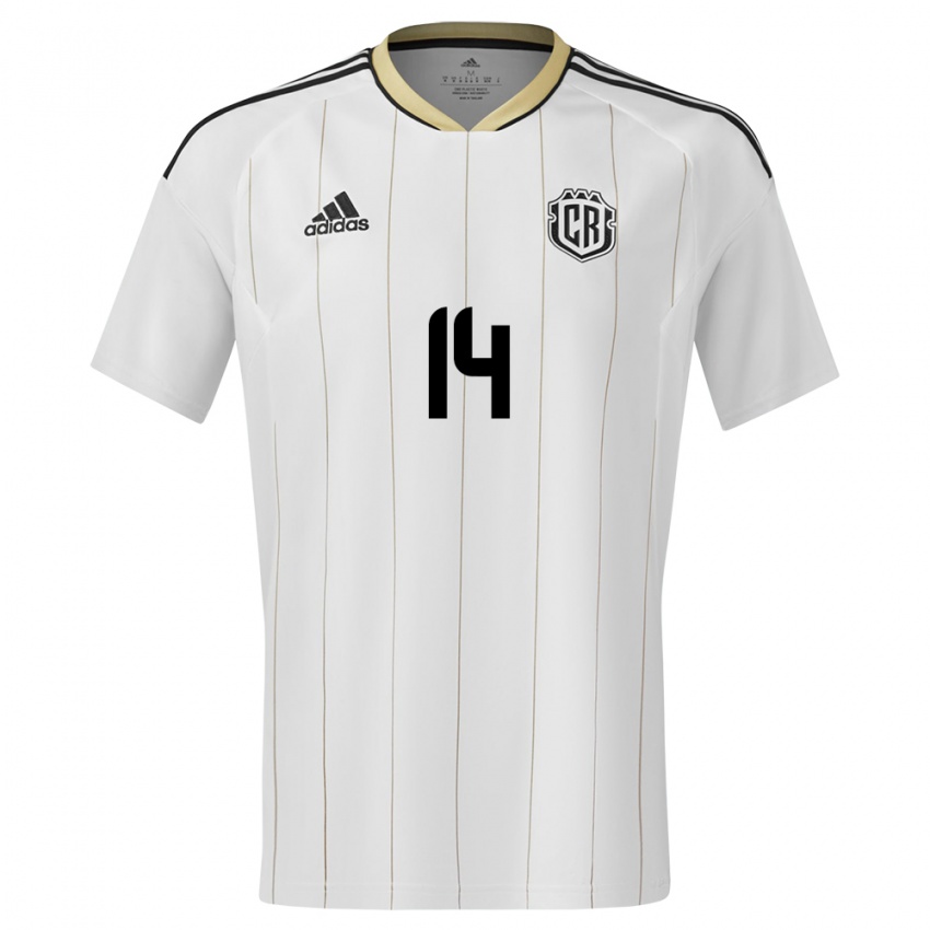Damen Costa Rica Orlando Galo #14 Weiß Auswärtstrikot Trikot 24-26 T-Shirt Österreich
