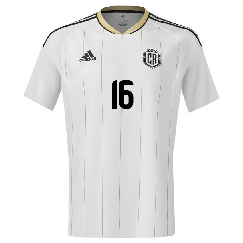 Damen Costa Rica Aaron Suarez #16 Weiß Auswärtstrikot Trikot 24-26 T-Shirt Österreich