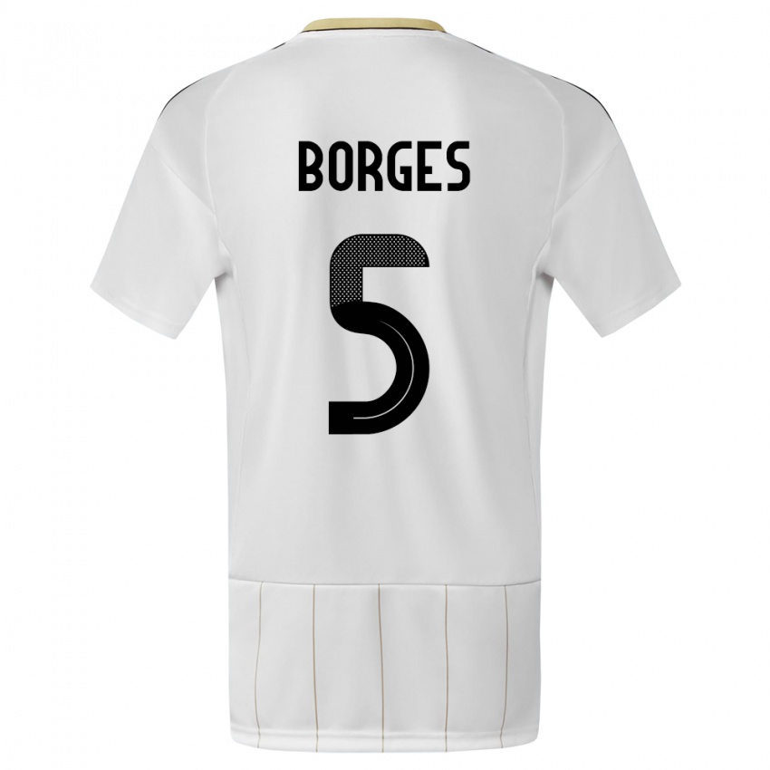 Damen Costa Rica Celso Borges #5 Weiß Auswärtstrikot Trikot 24-26 T-Shirt Österreich