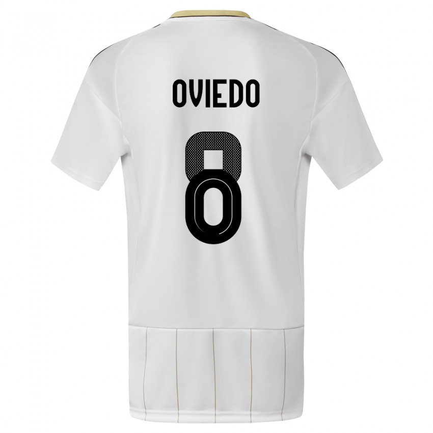 Damen Costa Rica Bryan Oviedo #8 Weiß Auswärtstrikot Trikot 24-26 T-Shirt Österreich