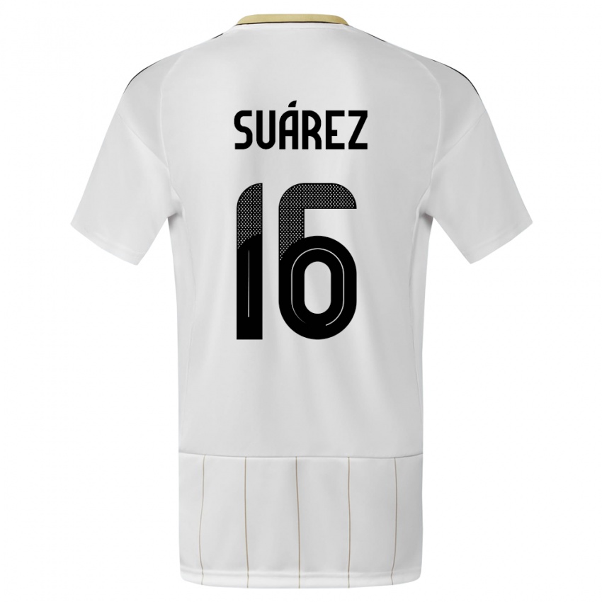 Damen Costa Rica Aaron Suarez #16 Weiß Auswärtstrikot Trikot 24-26 T-Shirt Österreich